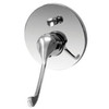 Chrome teardrop, long handle wall mixer, with diverter. Chrome teardrop, long handle wall mixer, with diverter.