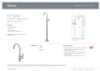 Specification sheet for the  Empire Floor Standing Mixer
