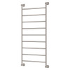 Lillian Heated Towel Rail, 600 x 808mm, Modern vintage Brushed nickel
