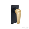 Shower Flick Mixer - 'Celsior' Matte Black with Brushed Gold