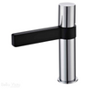 Product image of the Zenon Noir basin mixer chrome plated with black electroplated finish  spout
