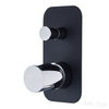 Shower / Bath Mixer with Diverter - 'Zenon' - Black and Chrome Shower / Bath Mixer with Diverter - 'Zenon' - Black and Chrome