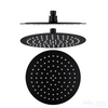 Shower Head Rainfall 'Stainless' - Round Matte Black