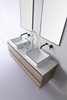 Macleod glosswhite, product image above view with black wall mounted spout and mixer Macleod glosswhite, product image above view with black wall mounted spout and mixer