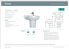 Stella Care Wall Basin with Integral Shroud