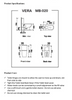 Specifications For Vera Extra High Tornado Toilet Suite page 2