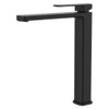 Product image of the matte black Tono tall basin mixer by Fienza.