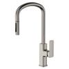Product image of the brushed nickel Tono kitchen or laundry pull-out sink mixer by Fienza.