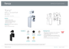 Spec sheet for the Tono wall mixer and diverter by Fienza.