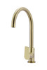 Round Gooseneck Kitchen Mixer with Paddle Handle in Tiger Bronze.