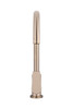 Round Gooseneck Kitchen Mixer with Paddle Handle in Champagne.