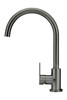 Round Gooseneck Kitchen Mixer with Paddle Handle in Shadow.