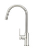 Round Piccola Pull Out Kitchen Mixer with Pin Handle in Brushed Nickel