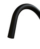 Round Piccola Pull Out Kitchen Mixer with Pin Handle in Matte Black. Close up.