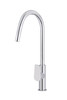 Round Piccola Pull Out Kitchen Mixer with Paddle Handle in Chrome.