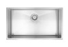 Lavello Kitchen Sink - Single Bowl 760 x 440 in brushed nickel.