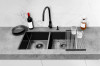 Lavello Kitchen Sink - Double Bowl 860 x 440 in gun metal.