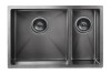 Product image of the Lavello Kitchen Sink - One and Half Bowl 670 x 440 in gun metal.