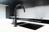 Live image of the Lavello Kitchen Sink - One and Half Bowl 670 x 440  with matching shadow mixer.