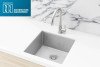 Lavello Kitchen Sink - Single Bowl 450 x 450 in brushed nickel.