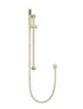 Round Hand Shower on Rail Column in Tiger Bronze.