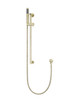Round Hand Shower on Rail Column in Tiger Bronze.