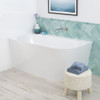Chloe Right-Hand exposed Acrylic Corner Bath