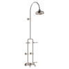 Lillian Lever Exposed Rail Shower & Bath Set, Brushed Nickel