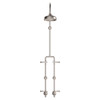 Lillian Lever Exposed Rail Shower & Bath Set, Brushed Nickel