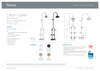 Specification Sheet for Lillian Lever Exposed Rail Shower & Bath Set. By Fienza