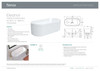 Specification Sheet for the Eleanor Fluted Freestanding Acrylic Bath 1700
