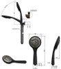 Specifications for the round multi function shower on swivel bracket by Meir