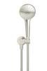 Round Hand Shower on Swivel Bracket Brushed nickel
