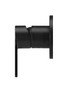Round Paddle Wall Mixer matte black, by Meir. Use in your bathroom for the shower, bath or basin.