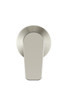 Round Paddle Wall Mixer brushed nickel, by Meir. Use in your bathroom for the shower, bath or basin.