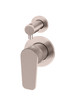 Round Paddle Diverter Mixer champagne, by Meir. Use in your bathroom for the shower and bath.