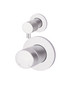 Round Pinless Diverter Mixer chrome, by Meir. Use in your bathroom for the shower and bath.