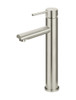 Round Tall Basin Mixer in brushed nickel.