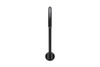 Round High-Rise Swivel Wall Spout in Matte Black
