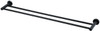 Matte Black Mirage Double Towel Rail