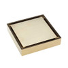 Urban brass Square Tile 2-in-1 Floor Waste, 88mm Outlet