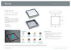 Specification sheet for the Square Tile 2-in-1 Floor Waste, 88mm Outlet by Fienza