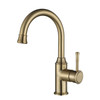 Brushed bronze Montpellier Goose-neck High Rise Basin Mixer