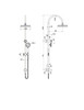 Specification sheet for the Montpellier Shower Column Set by Modern National