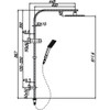 Specifications for the Eric Shower System With Rail