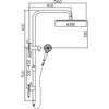 Specification sheet for the  Ideal Shower System With Rail by Hellycar.