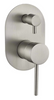 Ideal Wall Mixer With Diverter in brushed nickel.