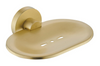 Ideal Soap Dish in brushed gold.