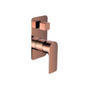 Sleek Wall Mixer With Diverter rose gold