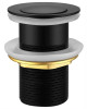 Matte black Push Plug Waste 32mm